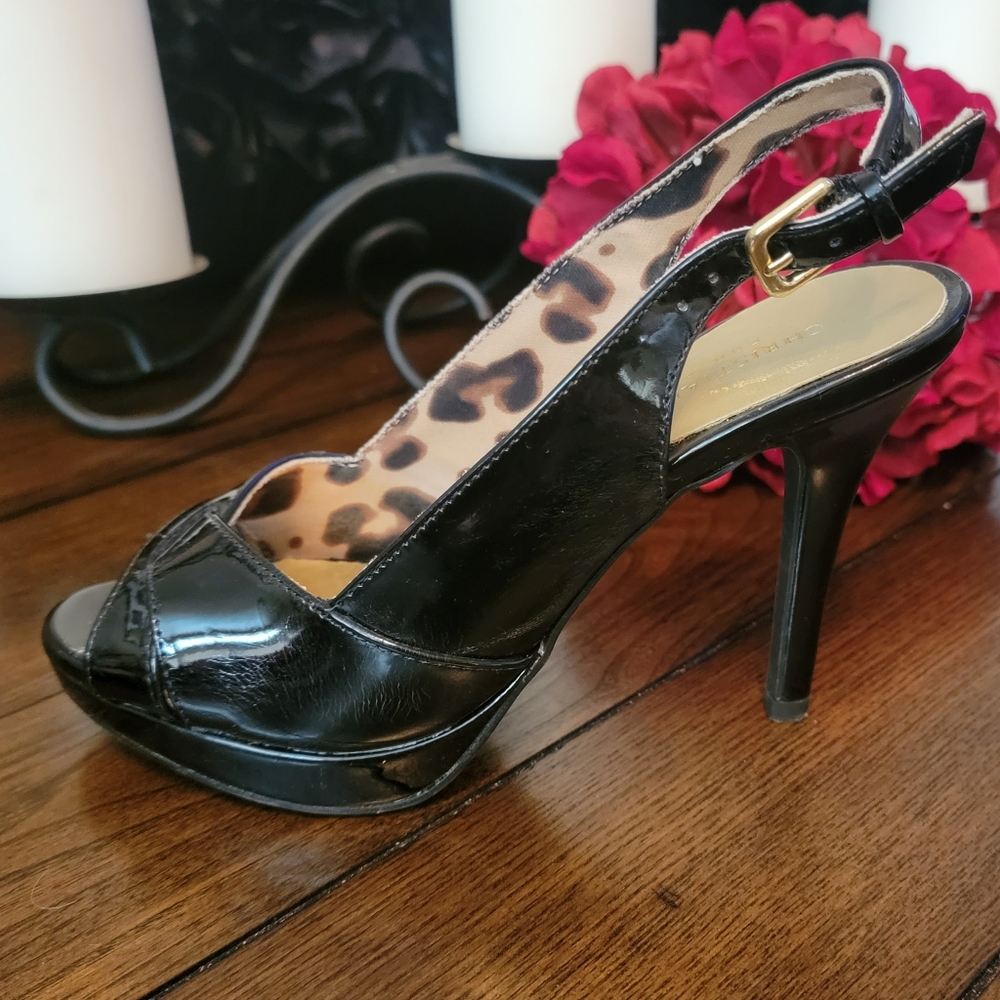 Christian Siriano peep toe heels.  Size 5.5